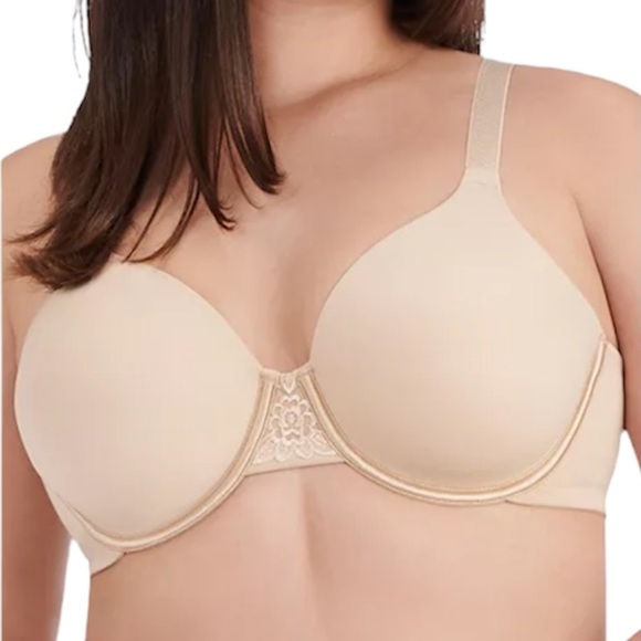 NEW Vanity Fair Beauty Back Smoothing Full-Figure Contour Bra 76380 Neutral 44D - Picture 11 of 12